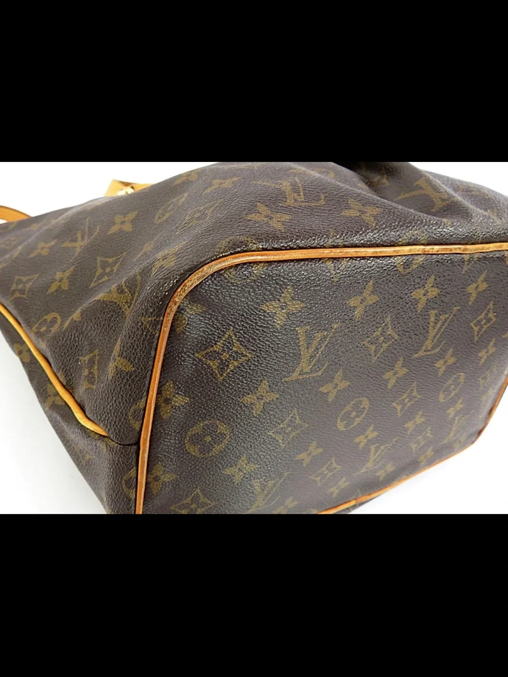 Louis Vuitton Monogram Canvas Tote with Tan Vachetta Trim